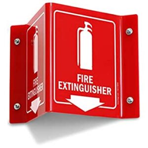 3D Fire Extinguisher Sign