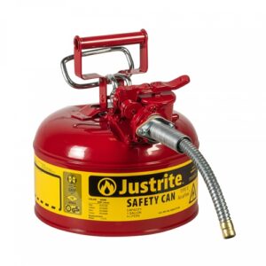 2-Gal. AccuFlow Steel Safety Can with 5/8" Hose-Red