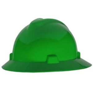 V-Gard Full-brim Hardhat Fas-Trac-Green