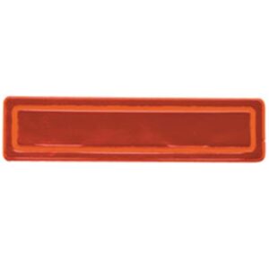 1" x 3" Orange Reflective Hard Hat Sticker