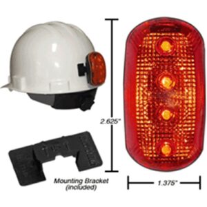 Red LED Safety Hard Hat Light