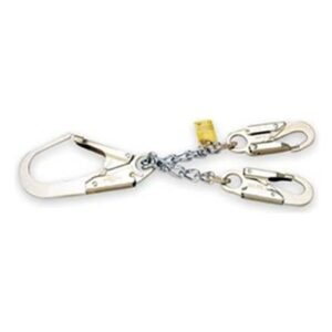 Restraint lanyards keep workers from reaching an unprotected edge, and help prevent falls. Positioning assemblies provide support for workers on vertical surfaces. Meet OSHA, ANSI, and CSA standards Positioning Assembly, Length 20 1/2 Inches, With 13 Link Rebar Chain