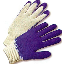 String Knit Latex Coated Glove