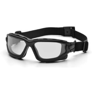 I-Force Black Frame Clear AF Dual Lens Safety Glasses