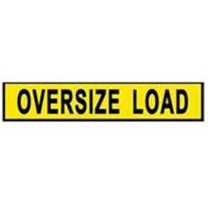 Oversized Load sign