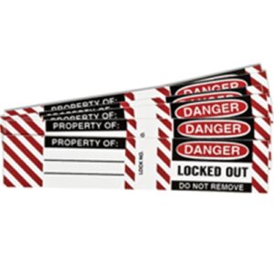 Steel Padlock Vinyl Label 6/Pack