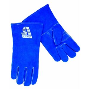 Blue Foam Lined Welder Gloves