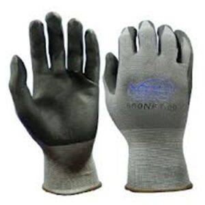 Tsunami Grip Black Foam Nitrile Glove on Gray Nylon