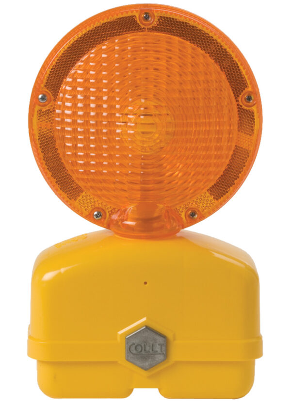 Barricade Lights Our barricade lights are ITE approved 6V or 12V with or without photo cell. High-impact plastic case with 7" diameter Lexan lens and solid state transistor circuit.